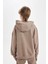 Erkek Çocuk Oversize Geniş Kalıp Kapüşonlu Cepli Okul Sweatshirt D1644A824AU 7
