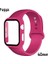 Ally Apple Watch 4- 5- 6 40MM Silikon Kordon Kayış ve Ekran Koruyucu KILIF- (1903) - PHN2490- 3869 5