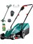Easy Rotak 32 Çim Biçme Easygrasscut 23 Kenar Kesme Misina Eldiven Gözlük Sprey Seti 1