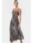 Astarlı A Kesim Maxi Elbise Şifon Dokuma Etnik Desen Yazlık Rahat ve Şık Mükemmel Uyum 3