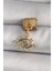 Bfs 316L Çelik Gold Renk Sallantı Zirkon Taşlı Göz Model Nomination Charm 1