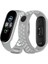 Xiaomi Mi Band 4 Spor Delikli Kordon - Gri- Beyaz - PHN7767- 1493 1