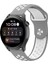 Watch 22MM Spor Delikli Kordon - Gri- Beyaz - PHN4677- 9383 1