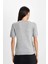 Regular Fit Bisiklet Yaka Saç Örgülü Kısa Kollu Triko Kazak D3306AX24WN 6