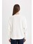 Relax Fit Bisiklet Yaka Baskılı Kalın Sweatshirt D3134AX24WN 6
