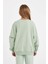Kız Çocuk Oversize Geniş Kalıp Bisiklet Yaka Baskılı Sweatshirt D2880A824WN 6