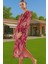 Rahat Pamuklu Maxi Elbise Etnik Desenli Balon Kol Günlük Şık Şık Görünüm Seçkin Malzeme Modern Stil 4