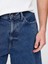 Erkek Mavi 90's Loose Jean Şort 2