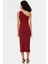 Bodycon Midi Elbise Kolsuz Tek Omuz Örme Kumaş Günlük Şık Dayanıklı Malzeme 2