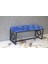 Siyah Metal Puf Bench Antre Önü Pufu Yemek Masası Pufu Ayak Ucu Puf 1