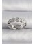 Bfs Pirinç Gümüş Renk Beyaz Sedefli Yonca Model Kadın Yüzük 1