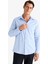 Modern Fit Modern Kesim Poplin Düz Pamuk Karışımlı Uzun Kollu Gömlek D3375AX24AU 3