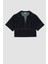 Fashion Fit Polo Yaka Kısa Kollu Jean Bluz D3716AX24AU 10