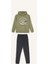 Erkek Çocuk 2'li Takım Kapüşonlu Baskılı Sweatshirt Beli Paçası Lastikli Eşofman Altı D3601A824WN 6