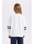 Kız Çocuk Oversize Geniş Kalıp Bisiklet Yaka Baskılı Sweatshirt D3806A824WN 6
