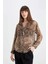 Regular Fit Leopar Desenli Uzun Kollu Gömlek D3721AX24AU 8