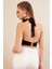 Kadın Siyah Sırt Detaylı Pencereli Crop Bluz EY3108 4