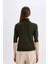 Regular Fit Balıkçı Yaka Yarım Kol Basic Düz Triko Kazak U8280AZ24AU 9