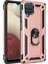 Samsung Galaxy A22 Kılıf Sofya Yüzüklü Silikon Kapak - Rose - PHN2942-1501 1
