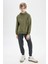 Erkek Çocuk Oversize Geniş Kalıp Sırt Baskılı Kapüşonlu Sweatshirt D3969A824WN 6