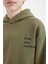 Erkek Çocuk Oversize Geniş Kalıp Sırt Baskılı Kapüşonlu Sweatshirt D3969A824WN 9