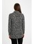 Loose Fit Gömlek Yaka Desenli Uzun Kollu Gömlek Tunik T0609AZ24AU 6
