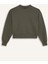 Boxy Fit Bisiklet Yaka Kalın Basic Düz Sweatshirt B8568AX24WN 7