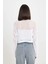 Regular Fit Bisiklet Yaka Kroşe Ajurlu Delikli Crop Triko Kazak T4513AZ24AU 6
