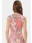 A Line Polyester Midi Elbise Degaje Yaka Krep Dokuma Astarlı Premium Kalite Modern Stil 2