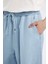 Culotte Yüksek Bel Uzun Yumuşak Jean Yıkamalı Pantolon D3897AX24HS 6