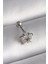 Bfs 316L Çelik Gümüş Renk Zirkon Taşlı Yıldız Model Tragus Piercing 1