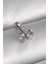 Bfs 316L Çelik Gümüş Renk Zirkon Taşlı Kurdele Tragus Piercing 1