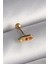 Bfs 316L Çelik Gold Renk Turuncu Zirkon Taşlı Tragus Piercing 1