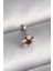 Bfs 316L Çelik Gümüş Renk Zirkon Taşlı Çiçek Tragus Piercing 1