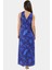 Yazlık Desenli Viskoz Maxi Elbise Rahat ve Şık Modern Stil 2