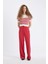 Standart Boy Kumaş Palazzo Pantolon Wide Leg Geniş Bol Paça Basic Düz Yüksek Bel C6402AX24AU 2
