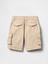 Erkek Bebek Bej Pull-On Kargo Şort 3