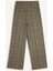 Wide Leg Klasik Kumaş Pantolon Geniş Bol Paça Kareli Çift Cepli Yüksek Bel Piliseli Standart Boy D4439AX24AU 10