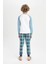 Erkek Çocuk Pijama Takımı Baskılı Uzun Kollu Üst Beli Lastikli Uzun Alt D4365A824WN 6