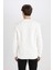 New Regular Fit Bisiklet Yaka Baskılı Kalın Sweatshirt D3670AX24AU 6