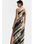 A Line Maxi Elbise Halter Yaka Dokuma Polyester Yazlık Premium Kalite Profesyonel Görünüm 3