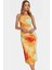 Şık Bodycon Midi Elbise Ince Askılı Polyester Kumaş Günlük ve Özel Günler Için Zarifane Tasarım 2