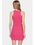 Kadın Mini Örme Pamuklu Elbise Halter Yaka Bodycon Günlük Yaz Modern Stil Şık Görünüm 3
