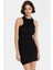 Kadın Mini Örme Pamuklu Elbise Halter Yaka Bodycon Günlük Yaz Modern Stil Şık Görünüm 1