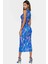 Şık Bodycon V Yaka Örme Midi Elbise Polyester Elastan Kumaştan Gündüz ve Gece Rahat Kullanım 3