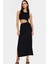 Maxi Örme Elbise Bisiklet Yaka Cut Out Detaylı 96% Polyester Rahat ve Şık Günlük Kullanım Için 2