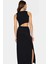 Maxi Örme Elbise Bisiklet Yaka Cut Out Detaylı 96% Polyester Rahat ve Şık Günlük Kullanım Için 3