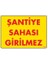 Şantiye Sahası Uyarı Levhası 25X35 KOD:1405 1