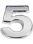 Cemax Krom Yapışkanlı 5 Rakamı 5 cm 1