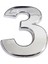 Cemax Krom Yapışkanlı 3 Rakamı 5 cm 1